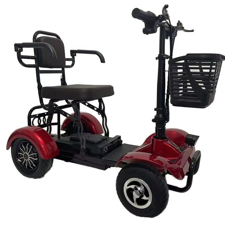48V Electric Mobility Scooter for Elderly and Handicapped Foldable and Light Weight Open Body 4-Wheel Design